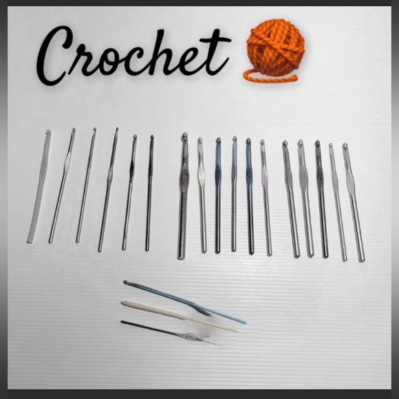 Crochet Hooks Crochet Needles 20 pc set Bundle - Picture 1 of 5
